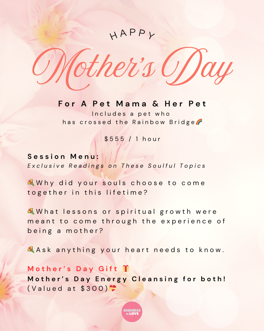 For a Pet Mama and Her Pet (Mother's Day Session)