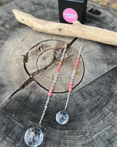 Pink Heart Chakra Suncatcher